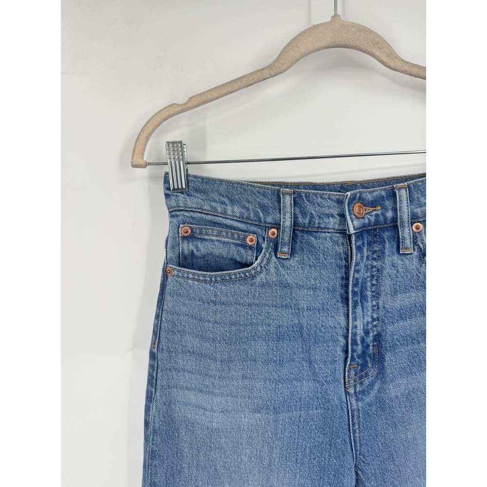 J. Crew Wide Leg High Rise Trouser Jean Women 28 Medium Blue Wash Preppy Boho - Picture 8 of 8